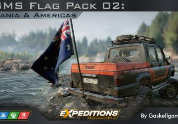 GG Flag Pack 02: Oceania and the Americasv1.0.0 для Expeditions: A MudRunner Game (v9)