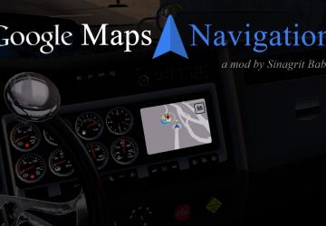 Google Maps Navigationверсия 2.4 для American Truck Simulator (v1.41.x)