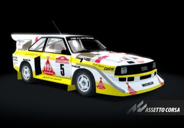 GRAVEL Audi Quattro S1 GrBверсия Rally Gravel by GR.TEAM 1.0 для Assetto Corsa