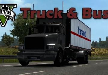 GTA V Truck & Bus Traffic Packверсия 2.1 для Euro Truck Simulator 2 (v1.44.x, 1.45.x)