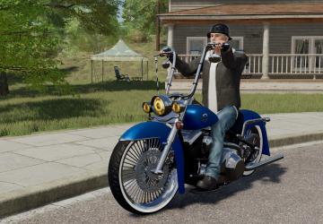 Harley Softailверсия 1.2.0.0 для Farming Simulator 2022 (v1.13.x)