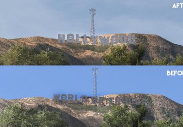 Hollywood Sign in Los Angelesверсия 1.1.1 для American Truck Simulator (v1.43.x)