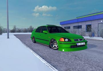 Honda Civic IESверсия 8.1 для American Truck Simulator (v1.40.x, 1.41.x)