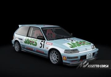 Honda Civic SiR Kanjozoku B18Cверсия 0.80.1 для Assetto Corsa