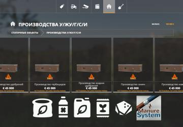 HoT Produktion (новый дизайн) с локализациейv1.1.0.0 для Farming Simulator 2019 (v1.7.1.0)