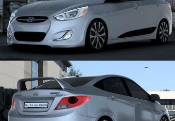 Hyundai Accent Blueверсия 6.1 для American Truck Simulator (v1.40.x, 1.41.x)