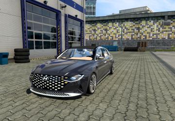 Hyundai Azera 2022версия 1.0 для Euro Truck Simulator 2 (v1.46.x)