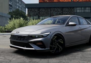 Hyundai Elantra (2022-2024)версия 1.1 для BeamNG.drive (v0.38.x)