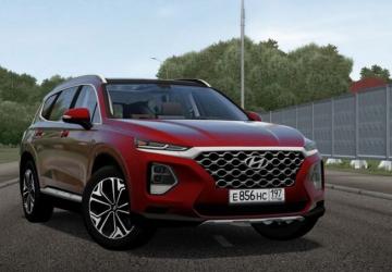 Hyundai Santa Fe 2.0T 2019версия 16.06.21 для City Car Driving (v1.5.9, 1.5.9.2)