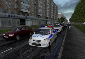 Hyundai Solaris 2012 в трафикверсия 1.0 для City Car Driving (v1.5.9, 1.5.9.2)