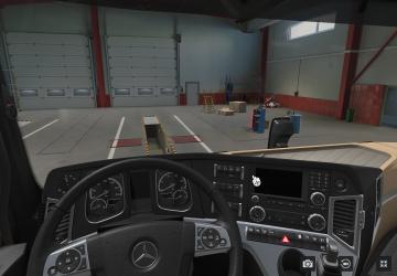 Improved MatzeH’s interior for Dotec Actros MP4v1.1 для Euro Truck Simulator 2