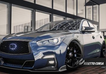 Infiniti Q50 Red Sport 2020 | High Speedv1.0 для Assetto Corsa