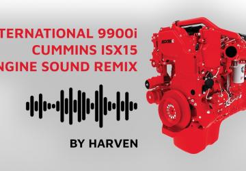 International 9900i ISX15 Sound Remixверсия 1.0 для American Truck Simulator (v1.43.x)
