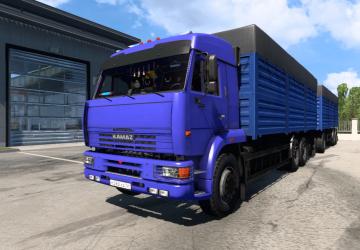 Камаз 54-64-65 + прицепверсия 7.5.3 для Euro Truck Simulator 2 (v1.53.x)