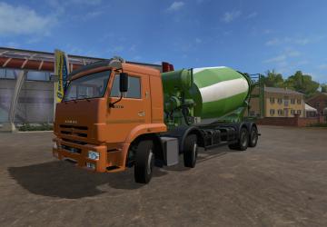 КамАЗ-5814W2 Автобетоносмесительверсия 1.0.0.1 для Farming Simulator 2017 (v1.5.x)
