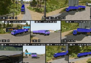 Камаз 65117 и прицеп Сзап 8499версия 1.0.0.0 для Farming Simulator 20 (vFarming simulator 2020)