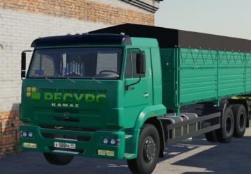 КАМАЗ-65117 Зерновоз - Переделкаверсия 1.1 для Farming Simulator 2019 (v1.7)