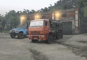 Камаз 6520 и Зил 130 (доработанные)версия 17.06.24 для SpinTires (v03.03.16)