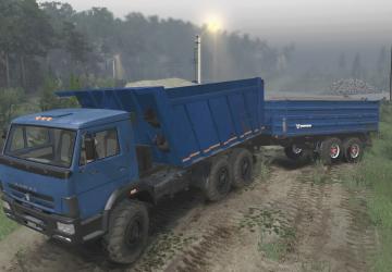 Kamaz 65222 Самосвалверсия 1 для SpinTires (v03.03.16 и выше)