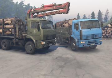 Камаз C-6520a 6x4, C-6522b 6x6версия 1 для SpinTires (v03.03.16 и выше)