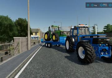 Kane lowloader bale trailerверсия 1.0.0.0 для Farming Simulator 2022