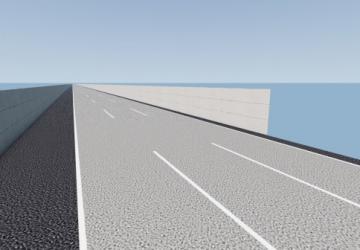 Карта «100KM Straight»версия 1 для BeamNG.drive (v0.36.x)