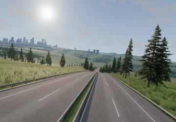 Карта «Autobahn 57k»версия 1.5 для BeamNG.drive