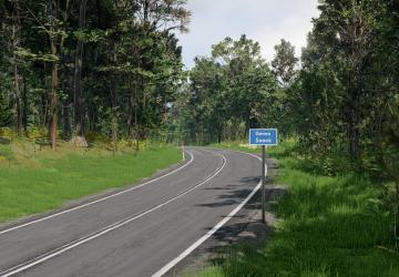Карта «DK28 Wujskie - Tyrawa Wołoska, Podkarpackie, Poland»v1 для BeamNG.drive (v0.37.x)