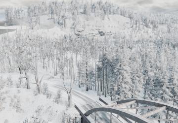 Карта «East Coast snowing»версия 1.4 для BeamNG.drive (v0.38.x)