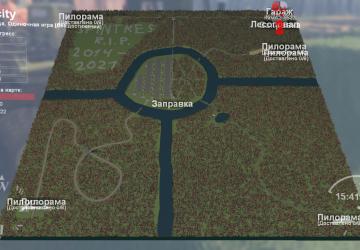 Карта «Городок и 6 пилорам»версия 1.0 для SpinTires (v03.03.16+)