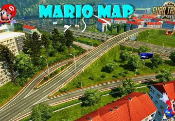 Карта «Марио»версия 1.53 для Euro Truck Simulator 2 (v1.53.x)