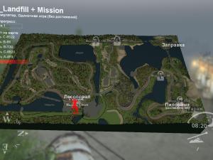 Карта «Полигон + миссия»версия 1.0 для SpinTires (v03.03.16)