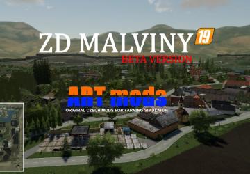 Карта «ZD Malviny»версия Beta для Farming Simulator 2019 (v1.6.x)