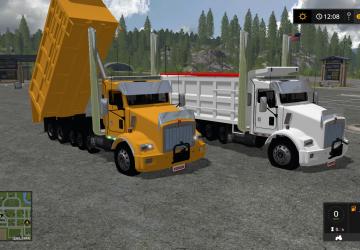 Kenworth T800 Dump TRUCKверсия 1.0.0.2 для Farming Simulator 2017 (v1.5.3.1)