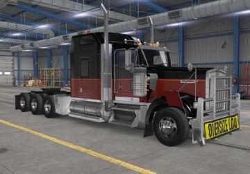 Kenworth W900 8x6 Tri Driveверсия 1.0 для American Truck Simulator (v1.39.x)