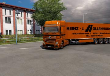 Комбо скин Hollenhorst Speditionверсия 1.0 для Euro Truck Simulator 2 (v1.39.x)