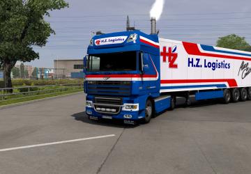 Комбо скин HZ Logisticsверсия 1.0 для Euro Truck Simulator 2 (v1.39.x)