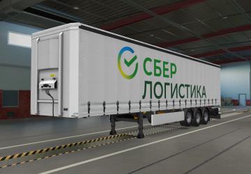 Комбо скин Сбер логистика Прицепыверсия 1.3 для Euro Truck Simulator 2 (v1.51)