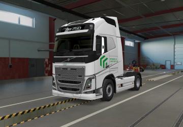 Комбо Скин Сбер логистика VOLVO SCANIAверсия 1.3 для Euro Truck Simulator 2 (v1.51)