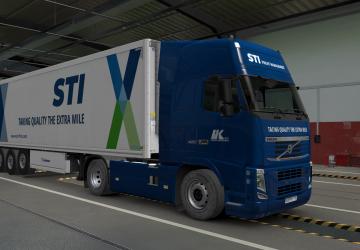 Комбоскин STI для Volvo FH Classic и Krone CoolLinerv1.0 для Euro Truck Simulator 2 (v1.36.x, - 1.39.x)