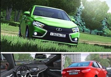 Лада Веста 1.6 MT + чипверсия 15.03.21 для City Car Driving (v1.5.8 - 1.5.9.2)