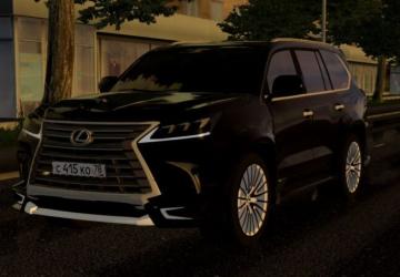 Lexus LX570 2016 Black Versionверсия 22.01.2022 для City Car Driving (v1.5.9.2)
