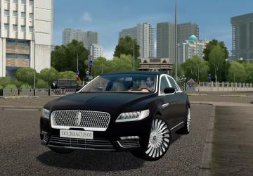 Lincoln Continental 2021версия 1 для City Car Driving (v1.5.9 - 1.5.9.2)