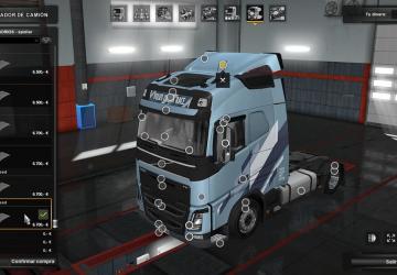 Low deck chassis addon for Eugene Volvo FHv3.1.15 для Euro Truck Simulator 2 (v1.52.x)