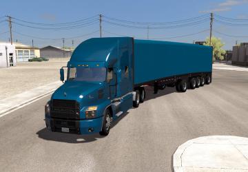 Mac Flatbed 48ft Curtainsideверсия 1.0 для American Truck Simulator (v1.35.x)