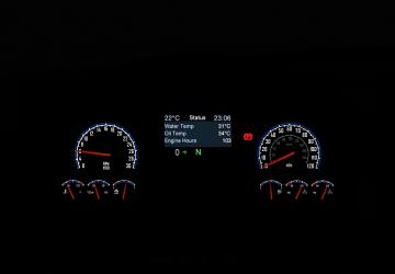 MACK Anthem Customised Dashboardверсия 1.4 для American Truck Simulator (v1.40.x, - 1.42.x)