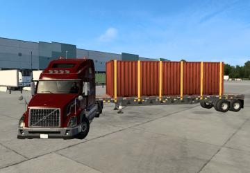 Manac Steel Flatbedверсия 1.4 для American Truck Simulator (v1.42.x, 1.43.x)