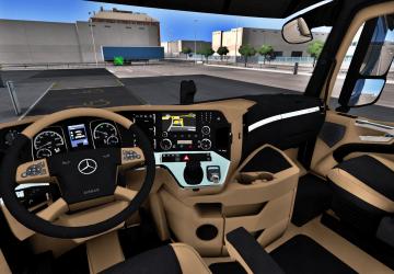 Mercedes Actros MP4 Beige - Dark Grey Interiorv1.0 для Euro Truck Simulator 2 (v1.37.x, - 1.39.x)