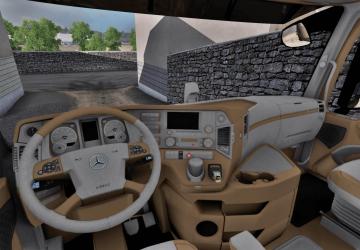 Mercedes Actros MP4 Lux Interiorверсия 1.0 для Euro Truck Simulator 2 (v1.39.x)