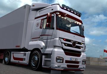 Mercedes Axor Custom + Trailerверсия 1.0 для Euro Truck Simulator 2 (v1.39.x)